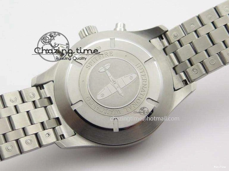 MIROTIME 0413 Pilot Spitfire Chrono ZF Best Edition Gray Dial On SS Bracelet A WrinkleFree 7357